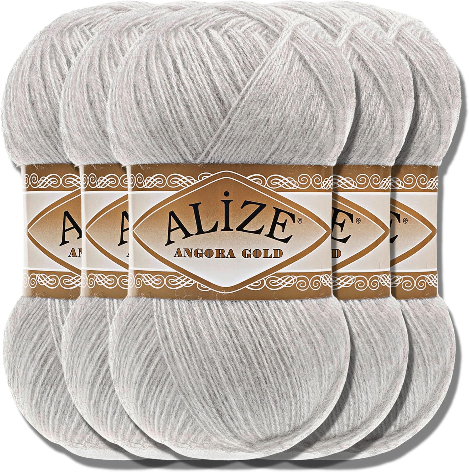 Alize 5x 100 g Angora Gold Batik Turkse Premium Wol uit 20% schapenwol 80% acryl Uni handbreigaren Yarn Garen Breigaren Babywol kleursverloop Baby voor haken breien (3368
