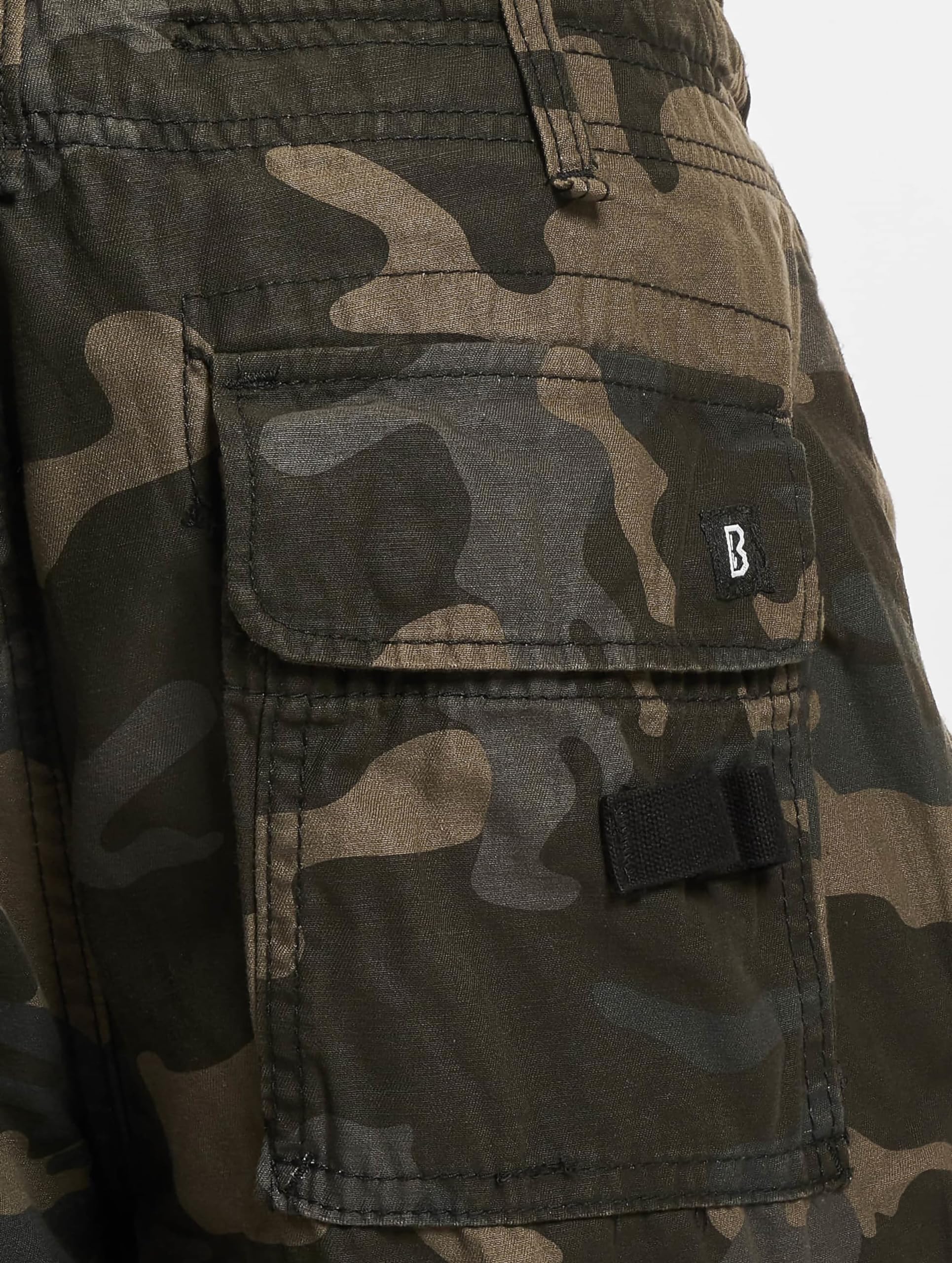 Brandit Pure Vintage Hombre Pantalones Cargo Negro Ancho
