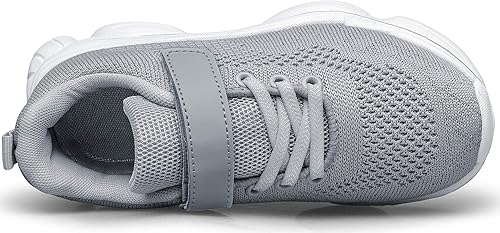 Miniatura 4 de MURDESOT - Zapatillas deportivas para niños y niñas, con correa, para correr, para niños pequeños, niños grandes