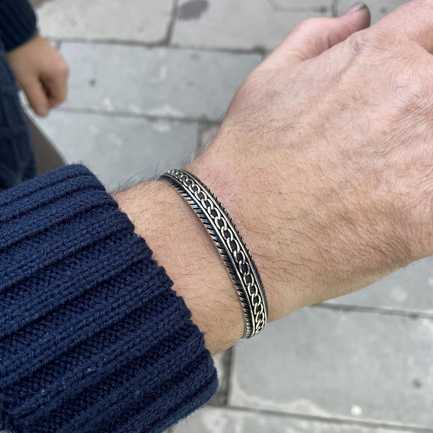 Men Handmade Bracelet, Silver Cuff Bracelet, Silver Adjustable Bracelet, Silver Bangle Bracelet, 925k Sterling Silver