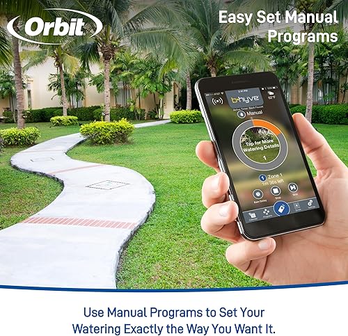 Vista 7 de Orbit 21004 B-hyve - Temporizador de riego inteligente con concentrador Wi-Fi, compatible con Alexa