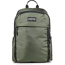 JanSport Venture Daypack &ndash; Travel Pack With Large Main Compartment, Padded Laptop Sleeve, Dual Water Bottle Pockets, and Attachment Buckles, Cargo Green