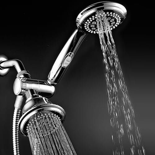 Miniatura 7 de HotelSpa Ultra Luxury 42 cabezal de ducha  ducha de mano combinada con interruptor de pausa de encendidoapagado patentado y manguera de acero