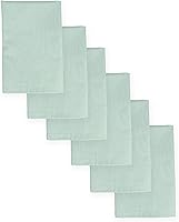 Vista 19 de Juego de servilletas de dos tonos, verde bosque, 100% algodón, tamaño de servilleta de 18 x 18 pulgadas, adecuado para comidas formales, comidas