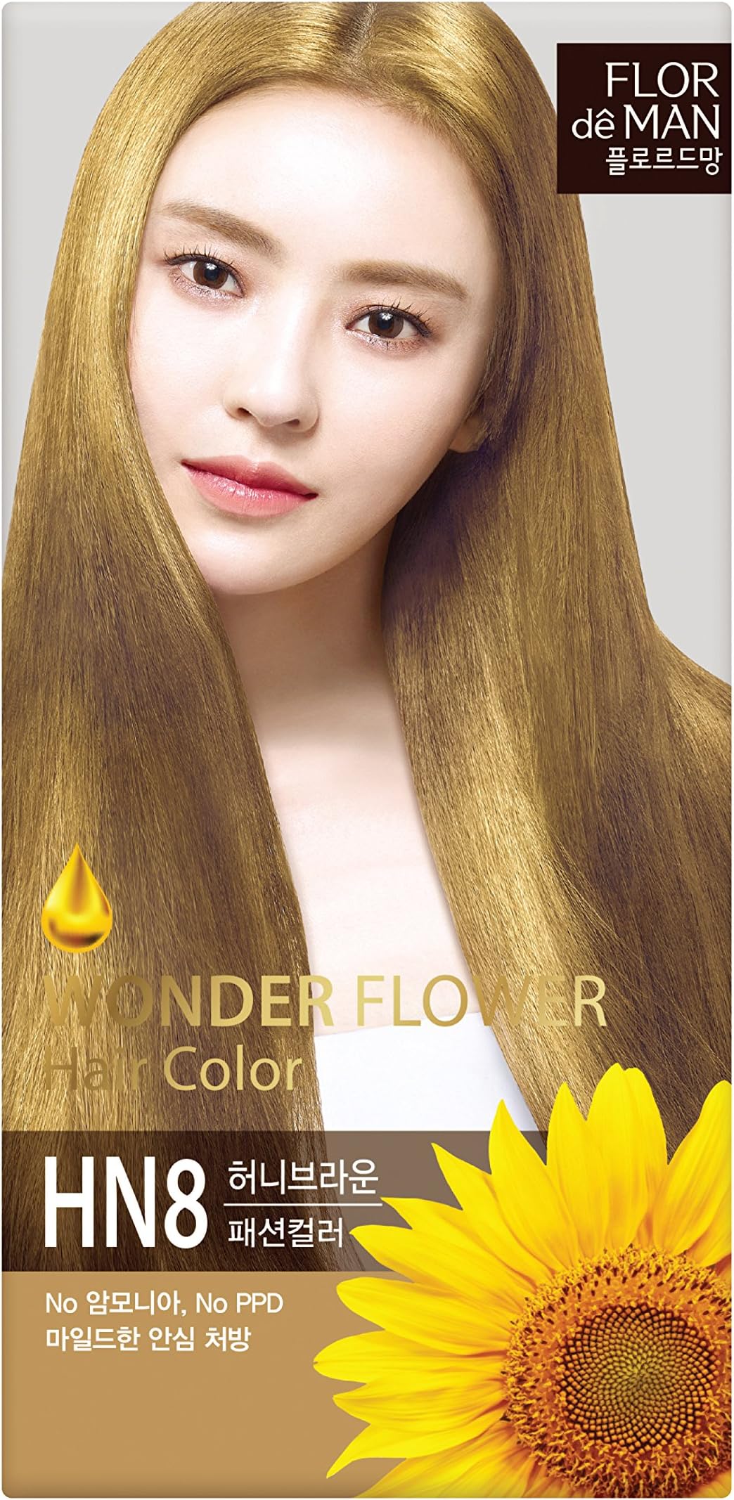 Somang Flor De Man Wonder Flower Hair Color (HN8 Honey Brown)