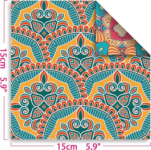 Miniatura 5 de Papel de origami de 6 x 6 pulgadas, 150 hojas, 30 diseños, doble cara, álbum de recortes, cartulina, papel decorativo para manualidades, papel