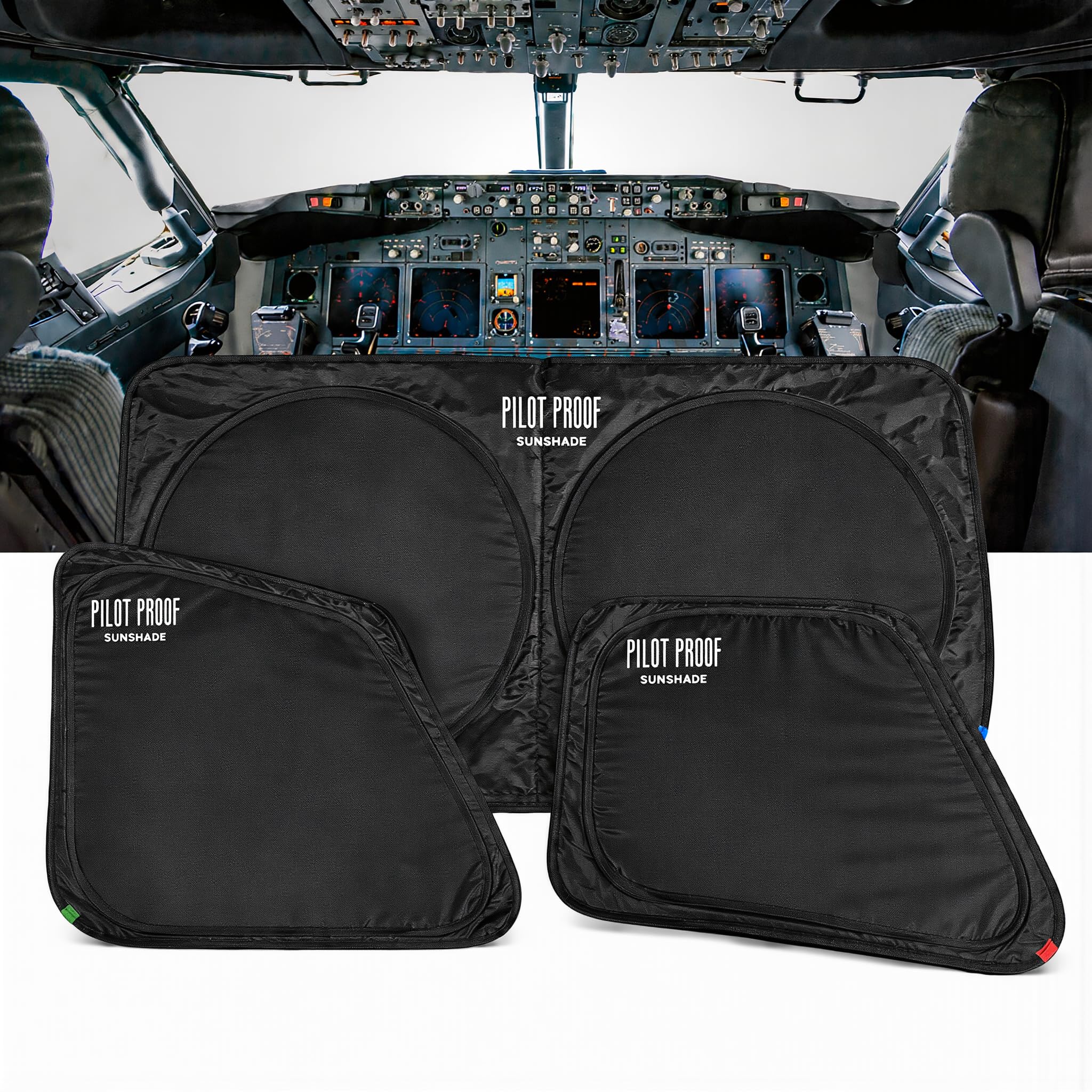 PILOT セット Amazon.com: PILOT PROOF Boeing 737 Cockpit Sunshade Kit – Triple