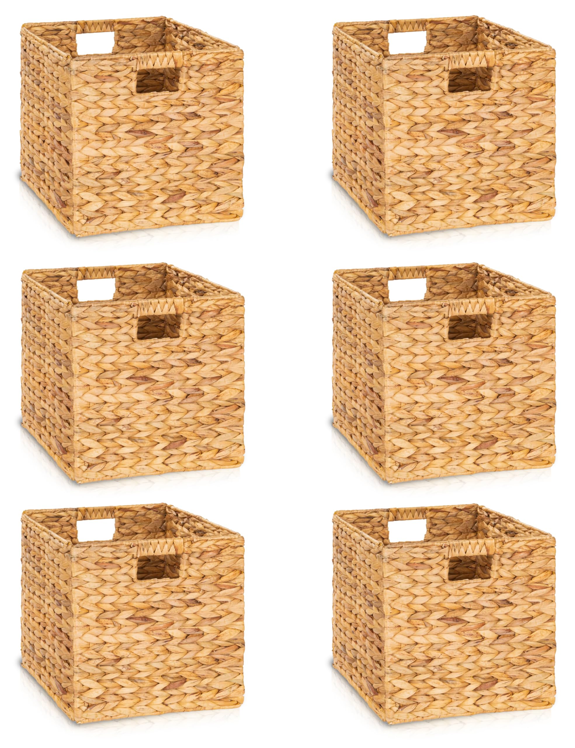 Amazon.com: TREVIETDECOR 13x13in Pack of 6 Cube Storage Baskets