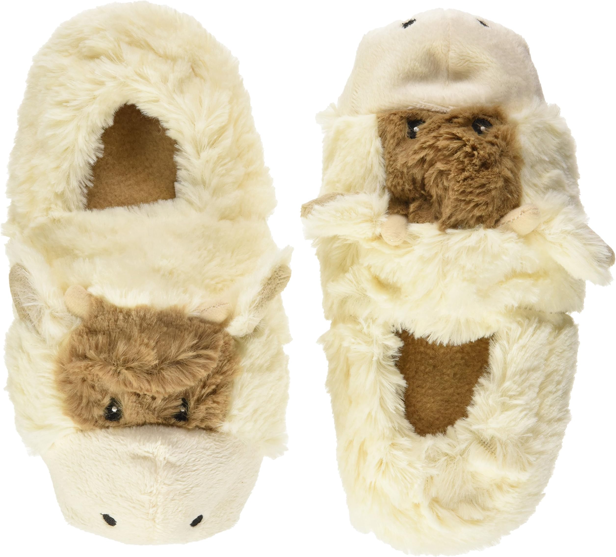 Cozy Heads Kids Cow Heatable Slippers