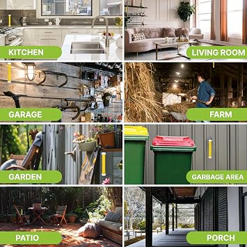 Trappify Hanging Fly Traps في الهواء الطلق: مصائد ذبابة الفاكهة للداخلية | Fly Catcher ، Gnat ، البعوض ، ماسك الحشرات الطائر للداخل المنزل - مصيدة ذبابة لزجة يمكن التخلص منها للتحكم في الآفات في المنزل الداخلي