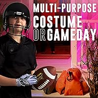 Vista 5 de Franklin Sports - Guantes de receptor de fútbol americano juvenil de la NFL, par de guantes de fútbol para niños con logotipos de equipos de la NFL