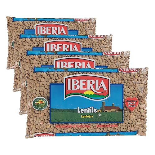 Iberia Dry Lentils, 12 Oz (Pack of 4)