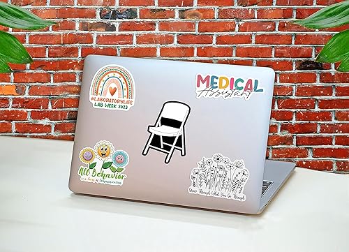 Vista 3 de Adhesivo de Montgomery para silla plegable blanca, diseño de barco de tendencia y parachoques para automóviles, calcomanía para coche, laptop