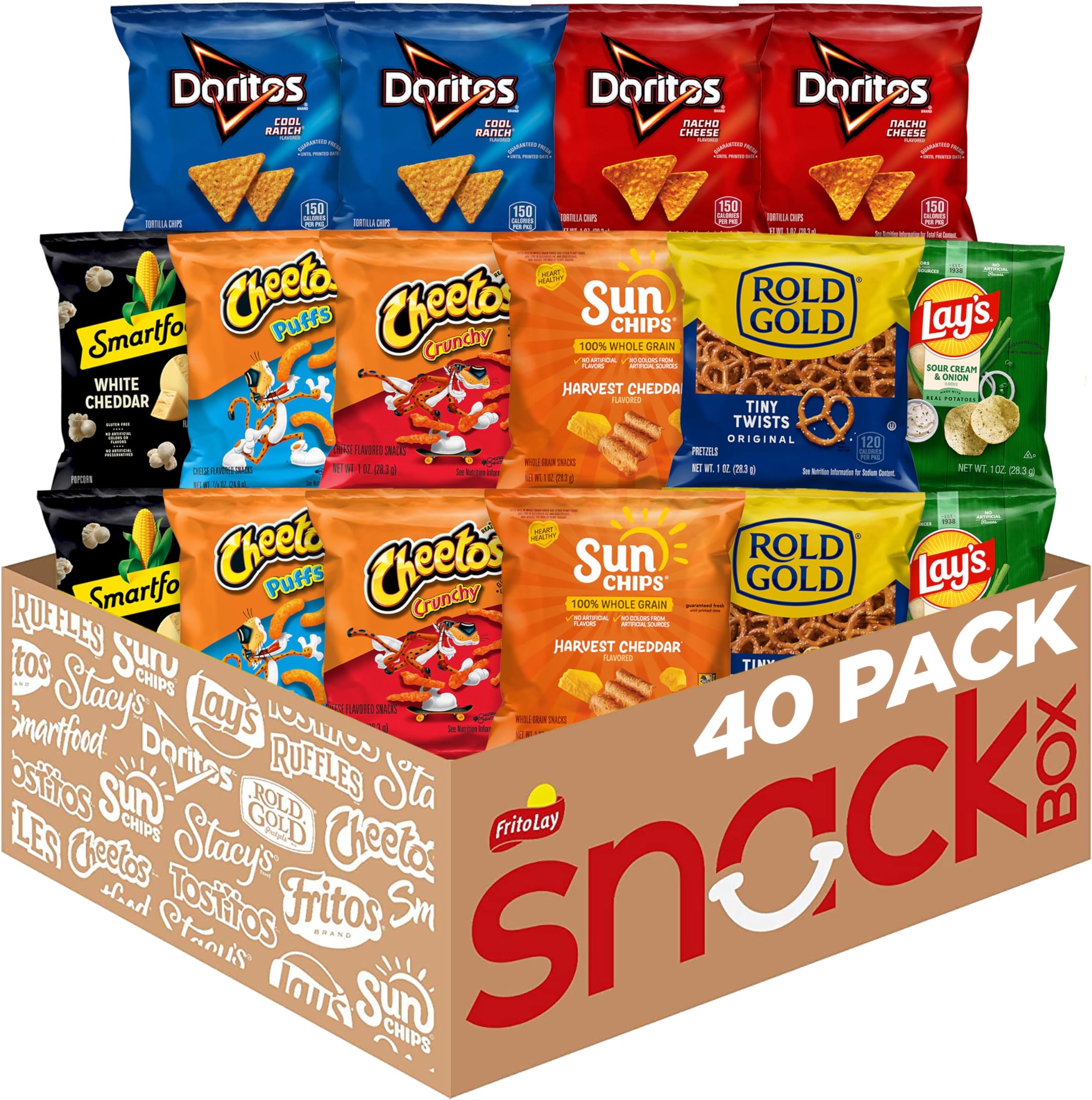 Frito-Lay Fun Times Mix Variety Pack, 2.37 Pounds, (Pack of 40)