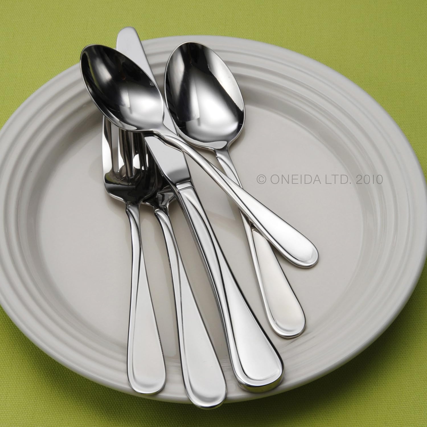 Oneida Flatware Flight, Teaspoons, Set of 6 & Flatware Flight Dinner Spoons, Set of 4