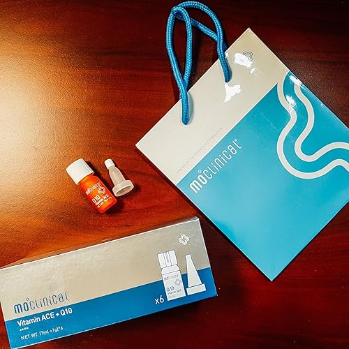 Miniatura 2 de Magnolia Orchid MO Clinical Vitamin ACE + Q10 (versión mejorada) para todo tipo de piel, 6 viales, (0.2 onzas + 0.2 onzas cada vial)