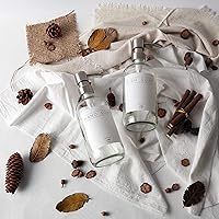 Vista 5 de 2 Pack Glass Soap Dispenser for Kitchen Sink and Bathroom with Pump and Waterproof Labels (Clear Bottles+Silver Pumps)