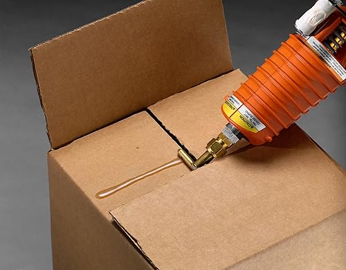 Miniatura 9 de 3M Adhesivo caliente del derretimiento del ámbar claro 3762LMB, caja de 22 libras con la pelotilla plástica del trazador de líneas