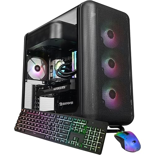 iBUYPOWER X50 Black Gaming PC Desktop Computer AMD Ryzen 7 9800X3D CPU, NVIDIA GeForce RTX 5070Ti 16GB GPU, 32GB DDR5 RGB 5200MHz RAM, 2TB NVMe SSD, Windows 11 Home, Keyboard, Mouse - X50BA7N57T01