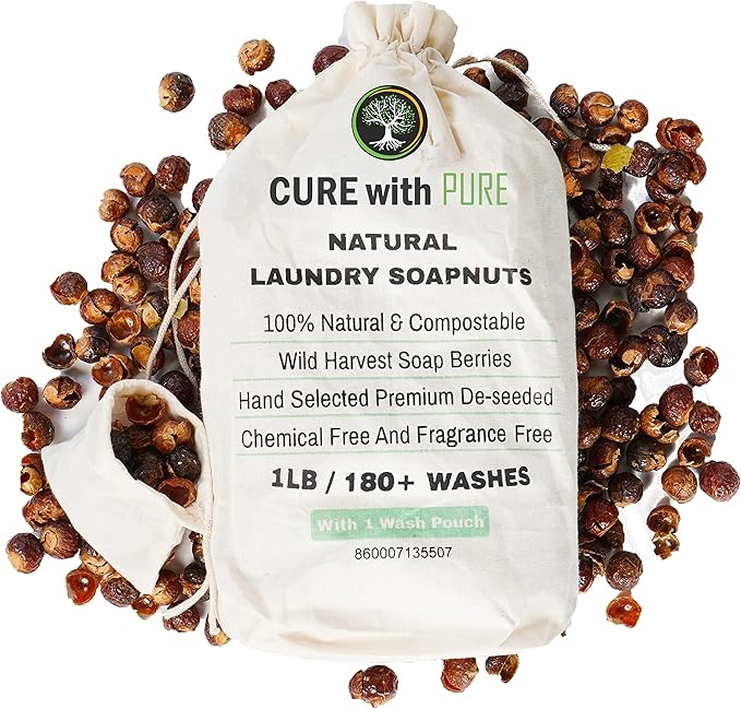 Cure With Pure Organic Soap Nuts Deseeded 1lb/450g 180