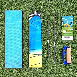 Butterfly Kite for Kids & Adults Easy to Fly, 55 x 28 Large Single Line for The Beach, Easy Flying Kite Comes with 300 FT String Handle