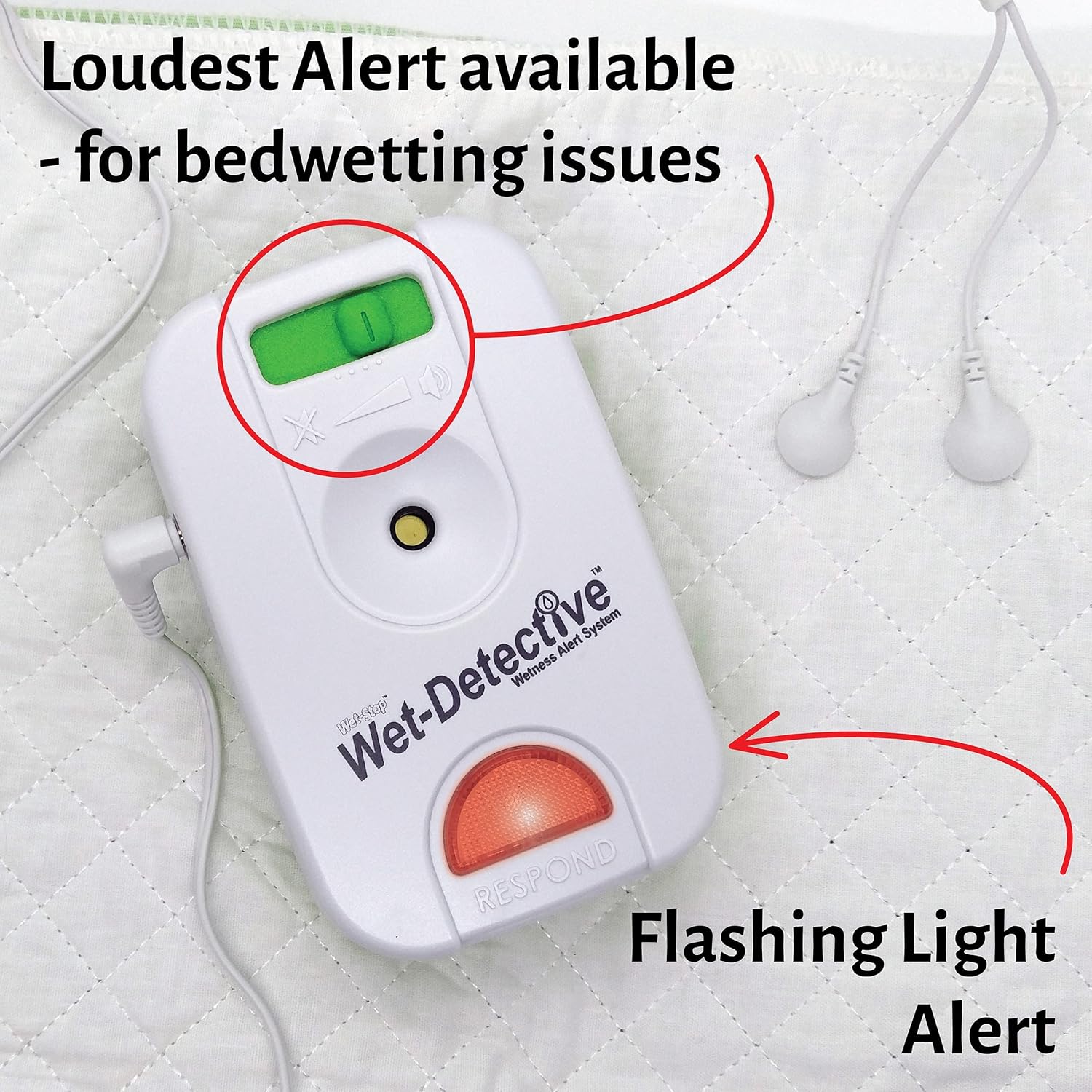 Wet Detective Bedwetting Kit, Incontinence & Bedwetting Alarm System, Includes 1 Sensor Pad : Health & Household