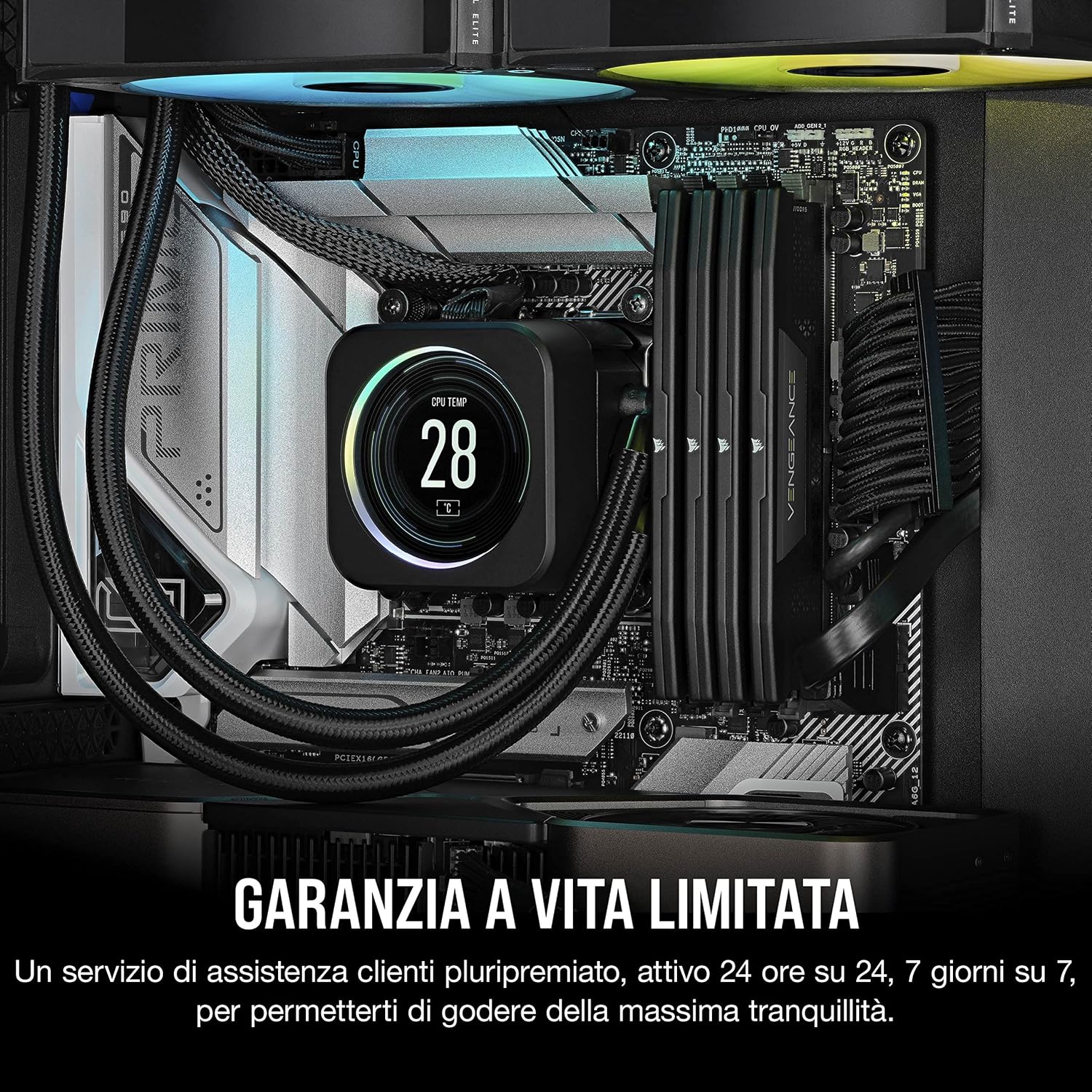 Memoria RAM  Vengeance DDR5 da 32GB (2x16GB) a 5200MHz con supporto Intel XMP e iCUE - Colore Nero - RAM - Immagine 5