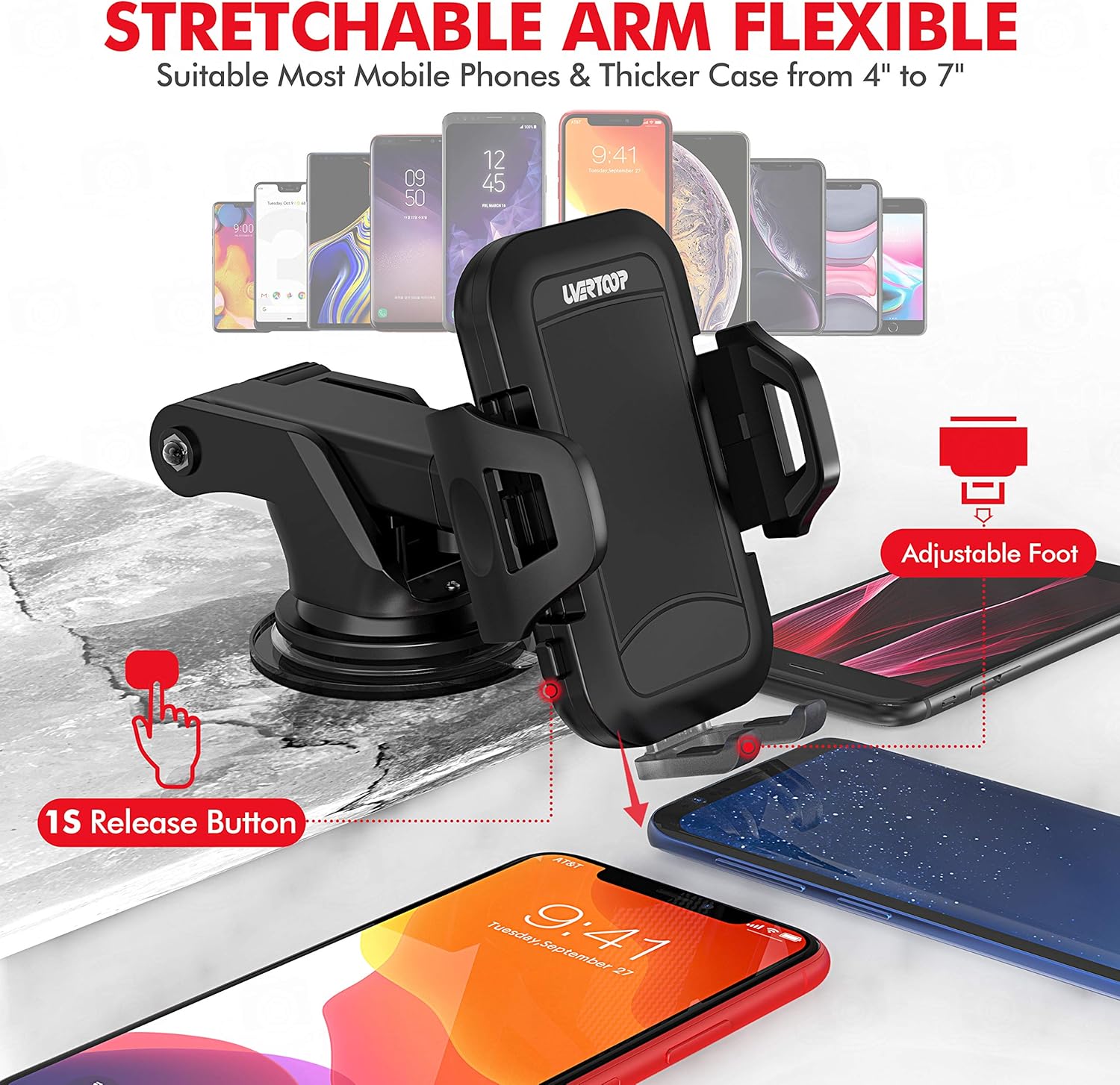 uvertoop car phone holder