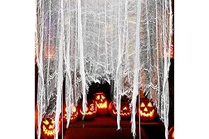500 x 39 Inch Halloween White Creepy Cloth - White Halloween Gauze