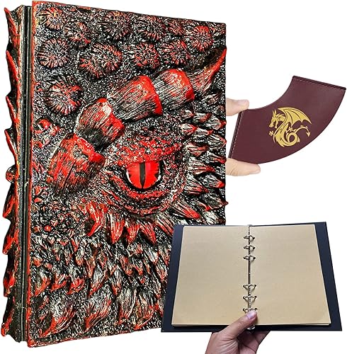 DND - Cuaderno de diario 3D Dragón para jugadores Calabozos y Dragones DM Master Gifts D&D Accesorios