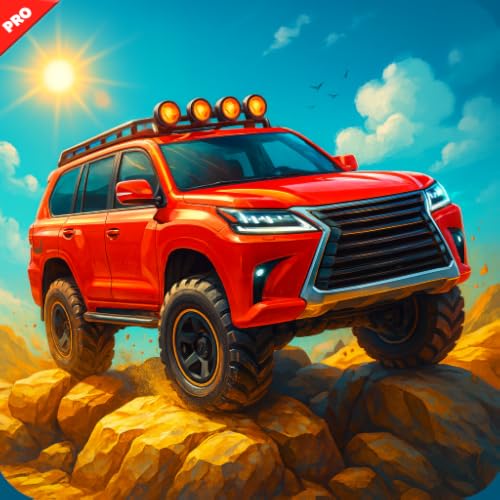 Modern SUV Off road Driving: 4X4 Driving Mountain Road Car