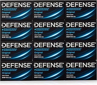 Defense Soap 12pk All Natural Tea Tree Bar Soap for Men | Made by Wrestlers with Tea Tree Oil & Eucalyptus Oil to Promote Healthy Skin