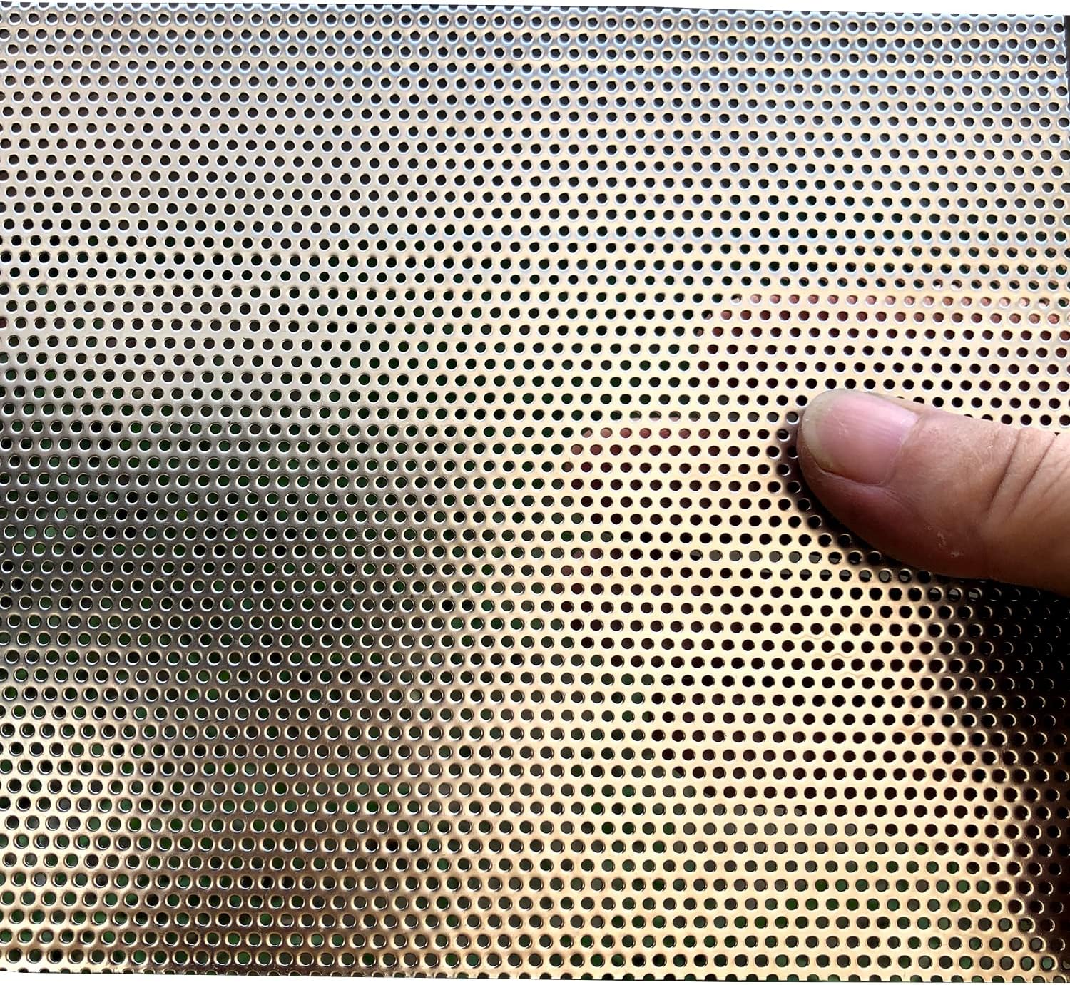 Perforated Metal Sheets-Expanded & Perforated Sheets-Perforated Stainless Steel Sheet-20GA 0.06 Inch Hole （about 1.5mm）11.8 Inch X5.9 Inch-Metal Mesh Sheet For Ventilation and Fume Filtration