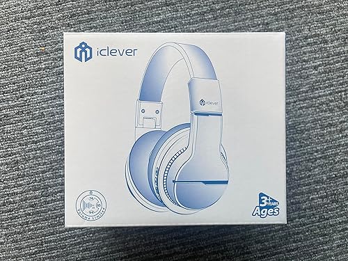 Miniatura 10 de iClever BTH12 - Auriculares para niños, luces LED coloridas con Bluetooth con volumen de 748594dB limitado sobre la oreja, tiempo de reproducción de