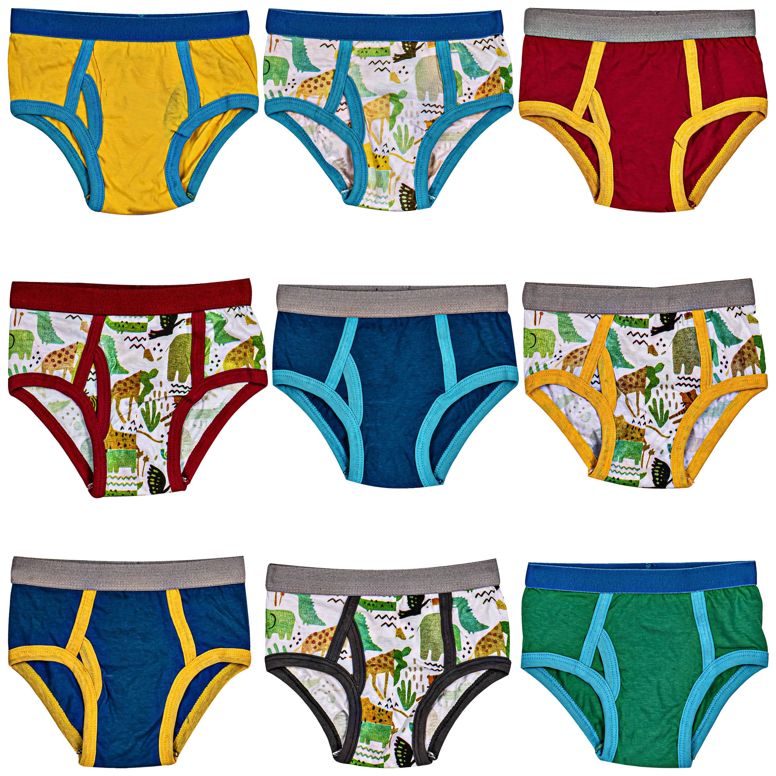 ITALIAN APPAREL - Toddler & Boys BRIEF Comfort Flex Waistband Boxer Briefs 100% Cotton IMPORTED underwear boy boxer training