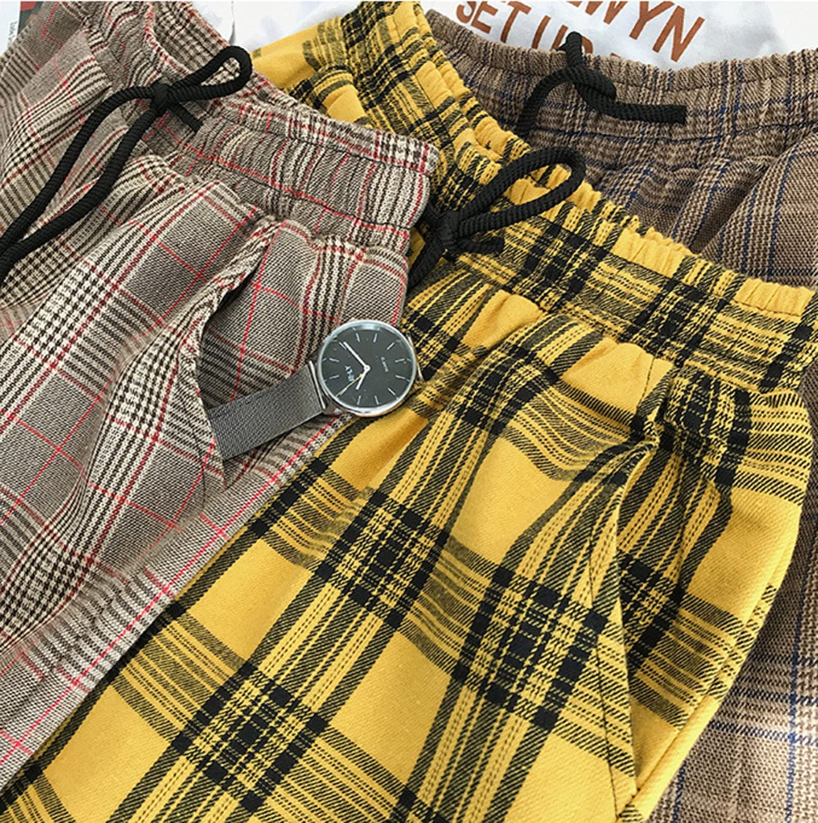Pantaloni A Righe Da Uomo,Streetwear Pantaloni Casual,Alla Moda Pantaloni Di Tuta A Sezione,Con Tasche Pantaloni Eleganti 5,5XL