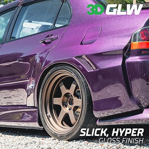 Miniatura 4 de 3D SiO2 Cerera de cerámica, serie GLW  Acabado brillante ultrafino en pintura  Hiper hidrofóbico  Protección  Detalles de automóvil DIY  Fácil