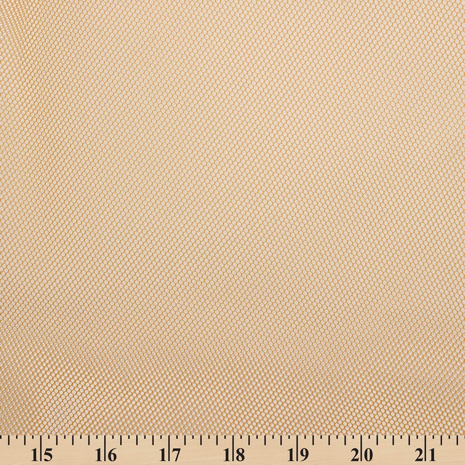 Crinoline Polyester Petticoat Hard Net (60/61 Inch) Mesh Fabric by The Yard - for Sewing Apparel, Bridalwear, Linings, & More - Antique Gold (1 Yard)