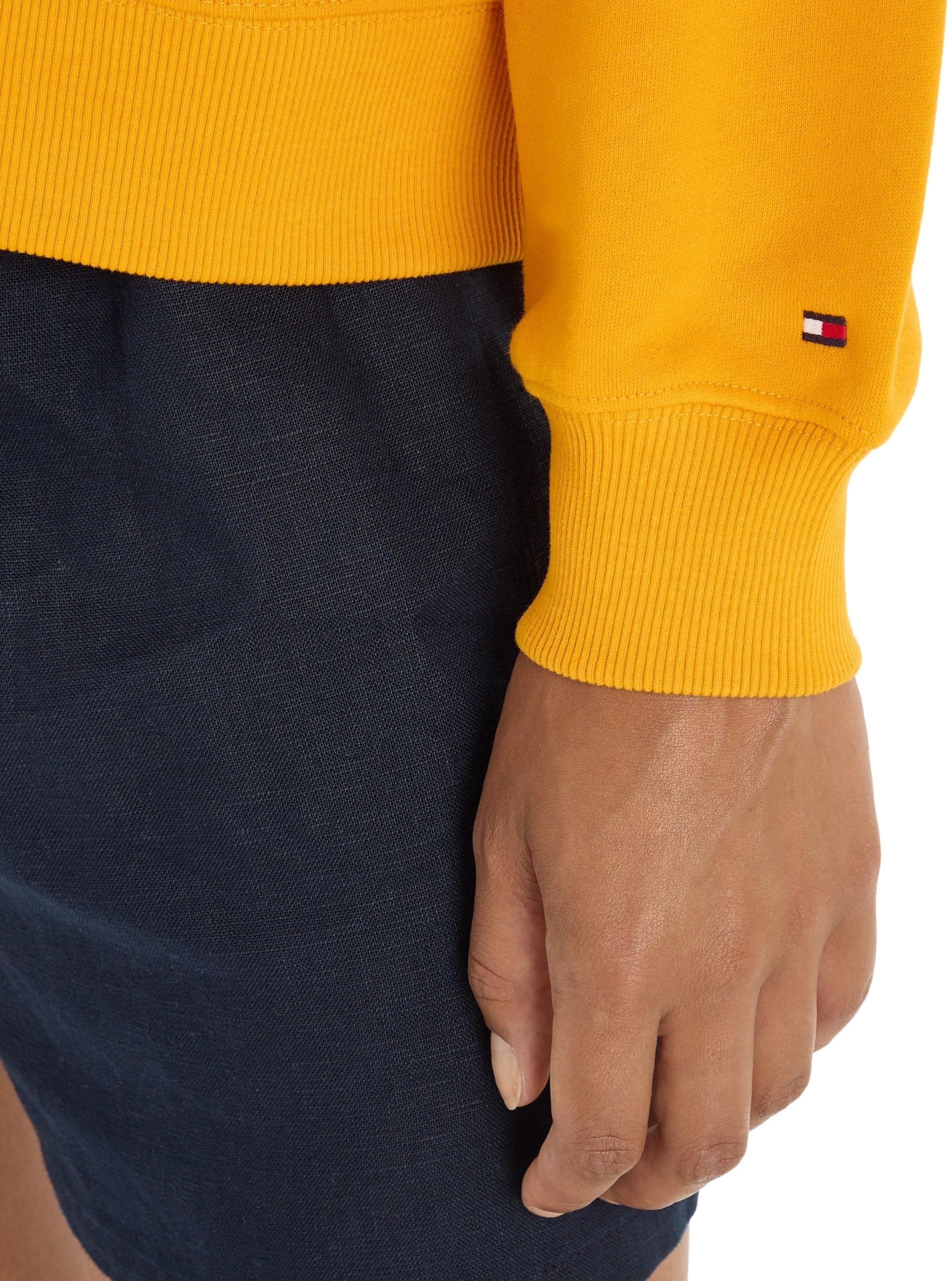 Tommy Hilfiger Damen Hoodie mit Kapuze, Orange (Rich Ochre), XS – Ansicht 3