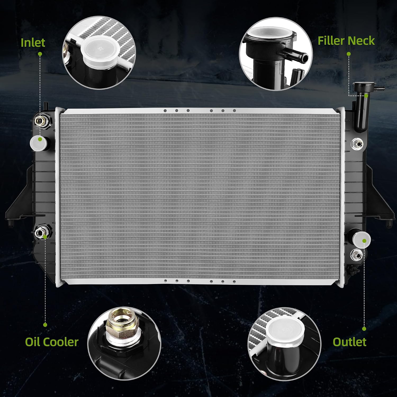 AUTOSAVER88 Radiator Compatible with 1996-2005 Chevy Astro GMC Safari 4.3L V6