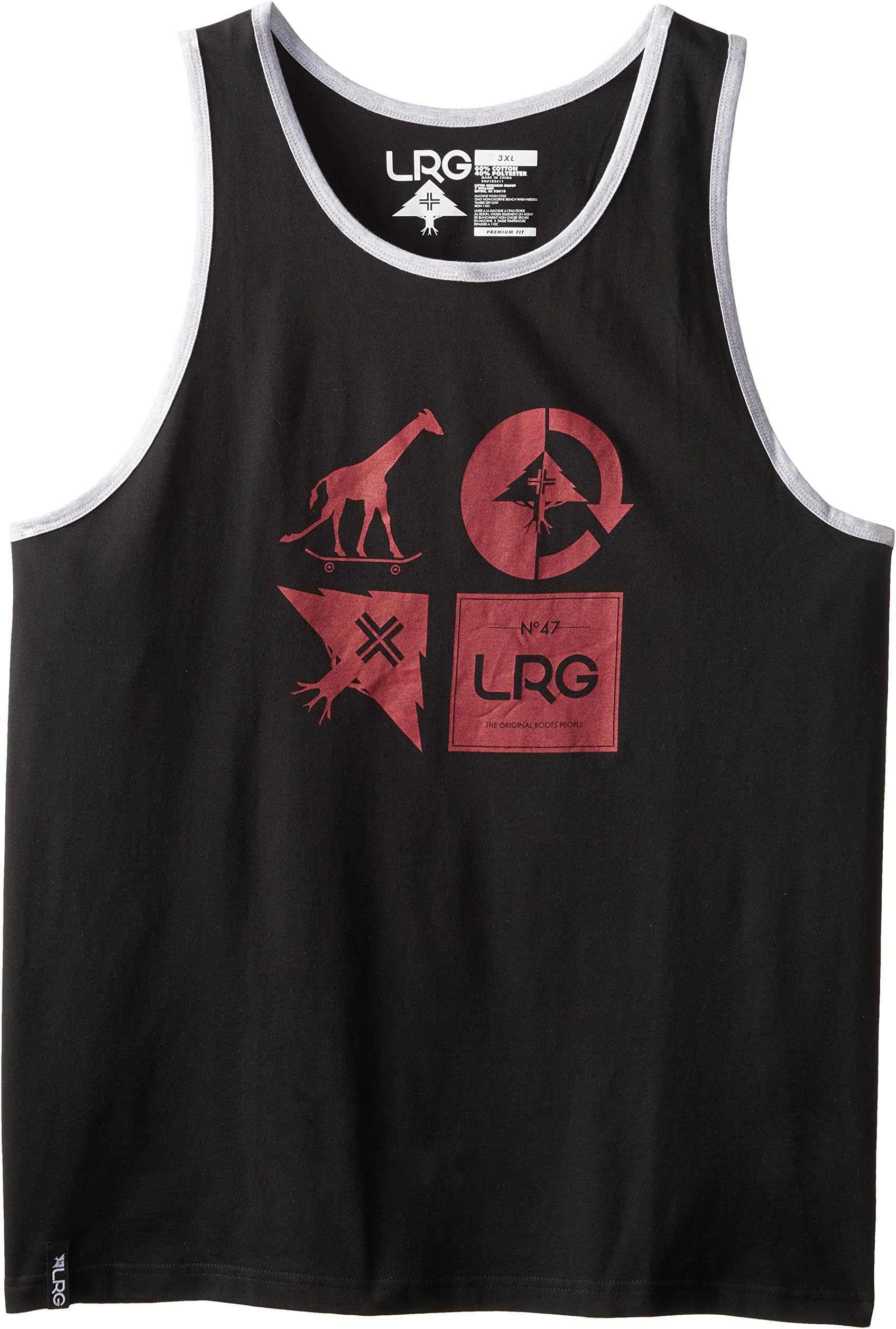 LRG Men's Big-Tall RC Mash Up Tank Top