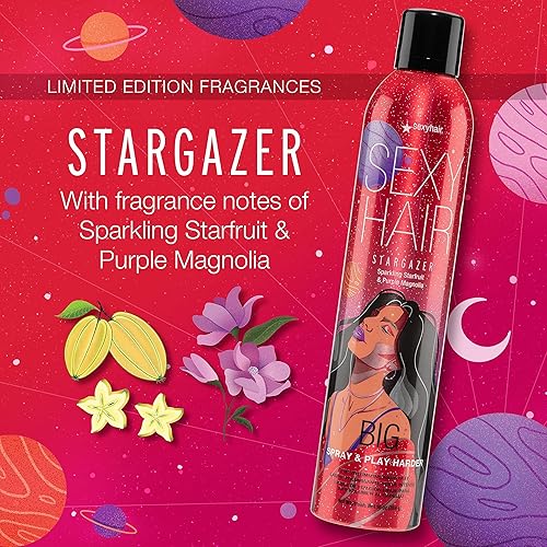 Miniatura 3 de SexyHair Big Spray & Play Harder Firm Volumizing Hairspray  All Day Hold and Shine  Up to 72 Hour Humidity Resistance