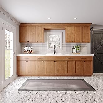 RTA(Ready-to-Assemble) Cabinets|Kitchen Starter Sets|Office Kitchenette|Small Home Kitchenette|Apartment Kitchenette(Provincial Stain,10 Foot)