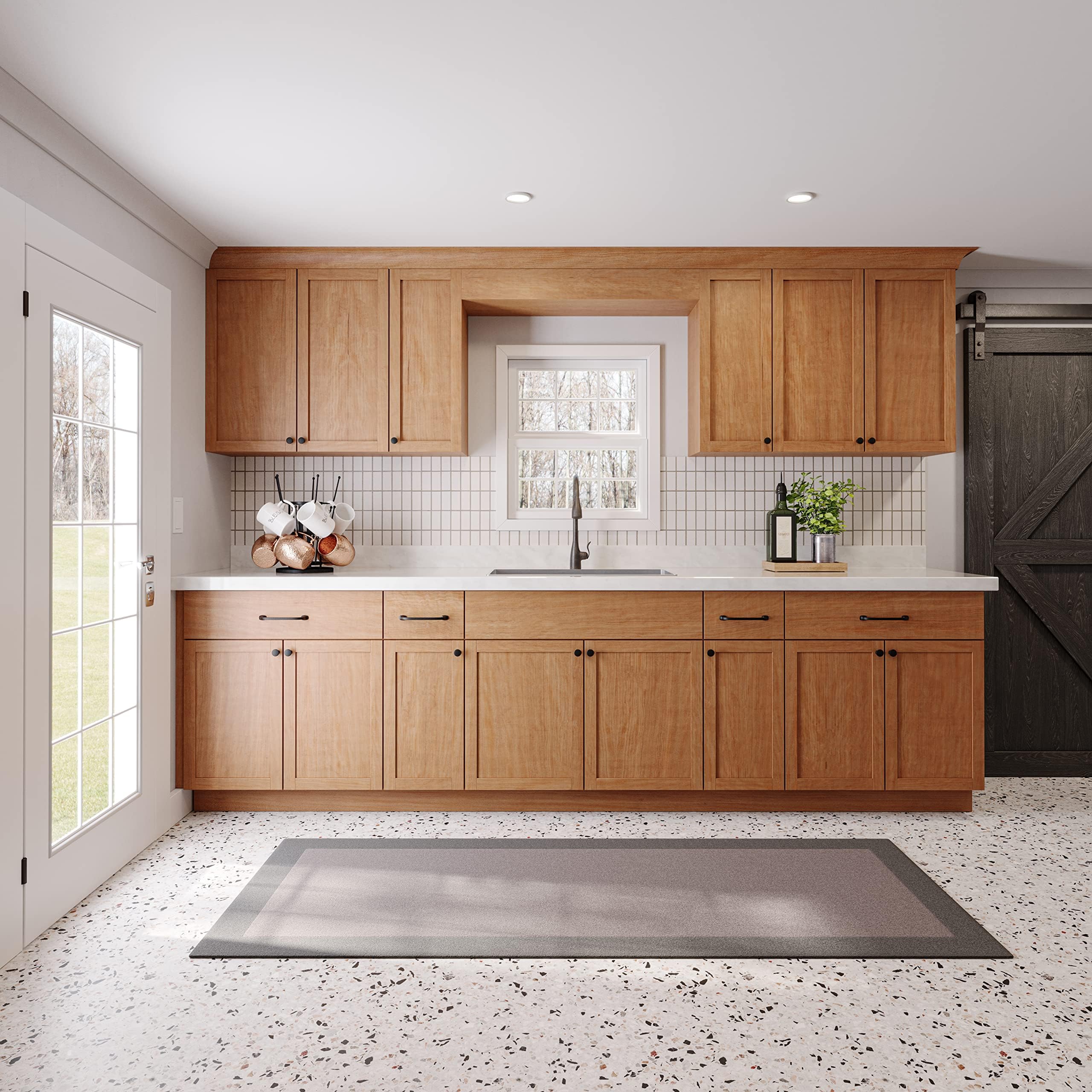 Quicklock Cabinets,RTA(Ready-to-Assemble) Cabinets|Kitchen Starter Sets|Office Kitchenette|Small Home Kitchenette|Apartment Kitchenette(Provincial Stain,10 Foot)