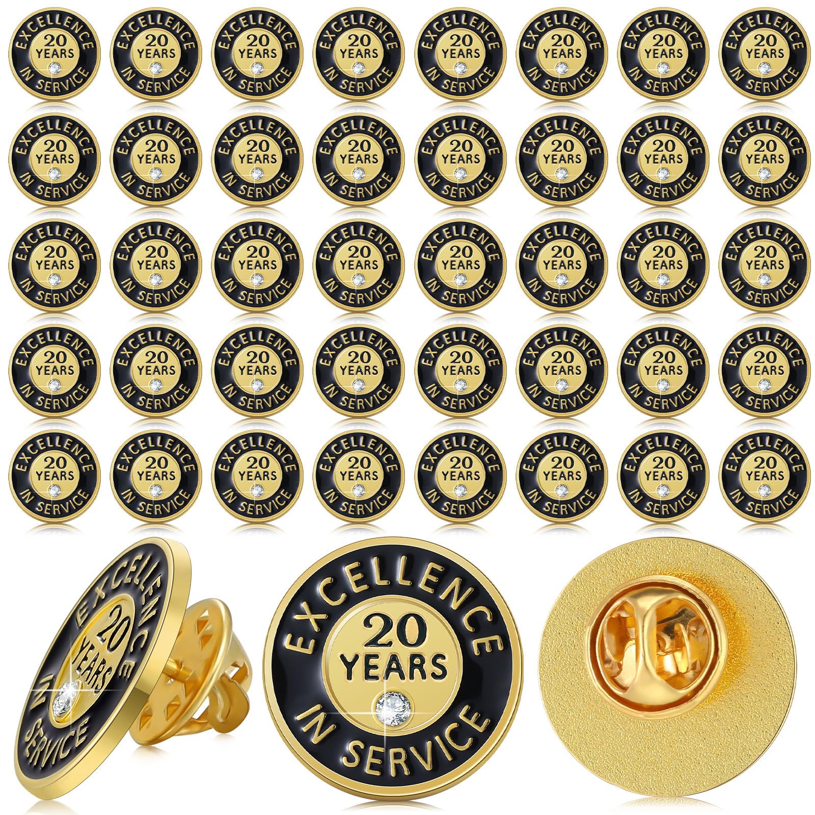 Ferreve Years of Service Pin Anniversary Lapel Pin for Employee