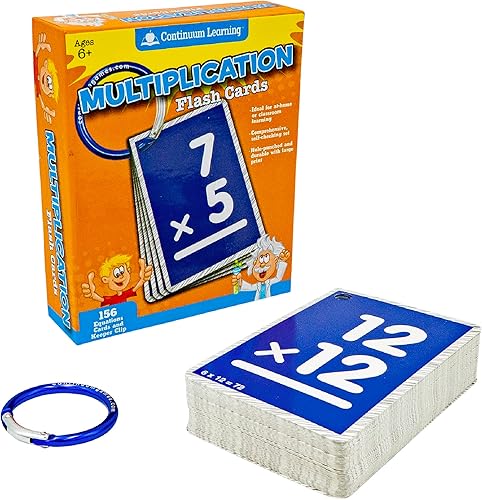 Tarjetas flash de multiplicación de aprendizaje continuo
