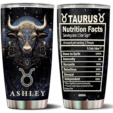 Personalized Taurus Gifts for Women Insulated Stainless Steel Coffee Mug Travel Cup...