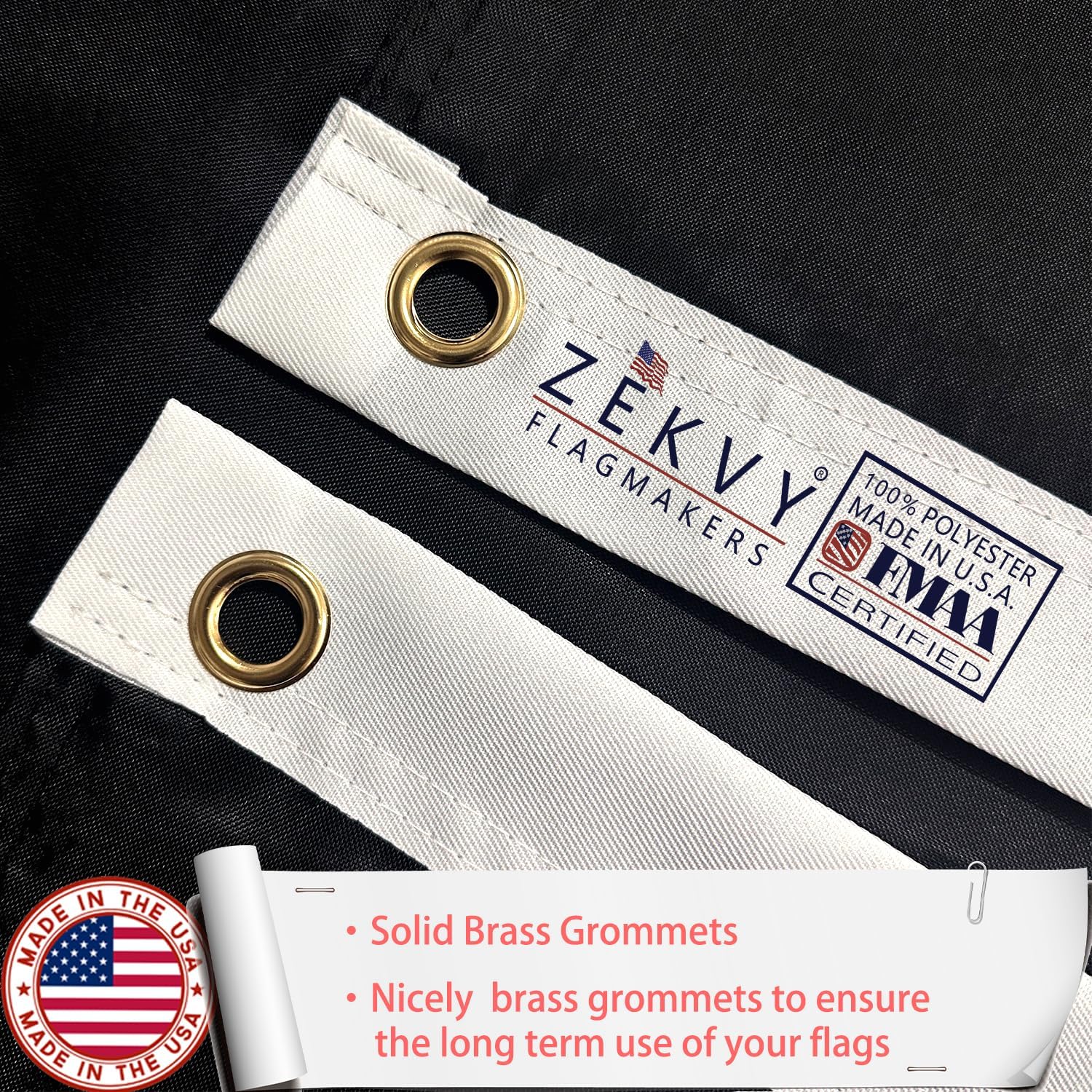 Pow Flag 2x3 Outdoor Made in USA - Double Sided Heavy Duty Vivid Color Pow Mia Flag with 2 Brass Grommet - Image 4