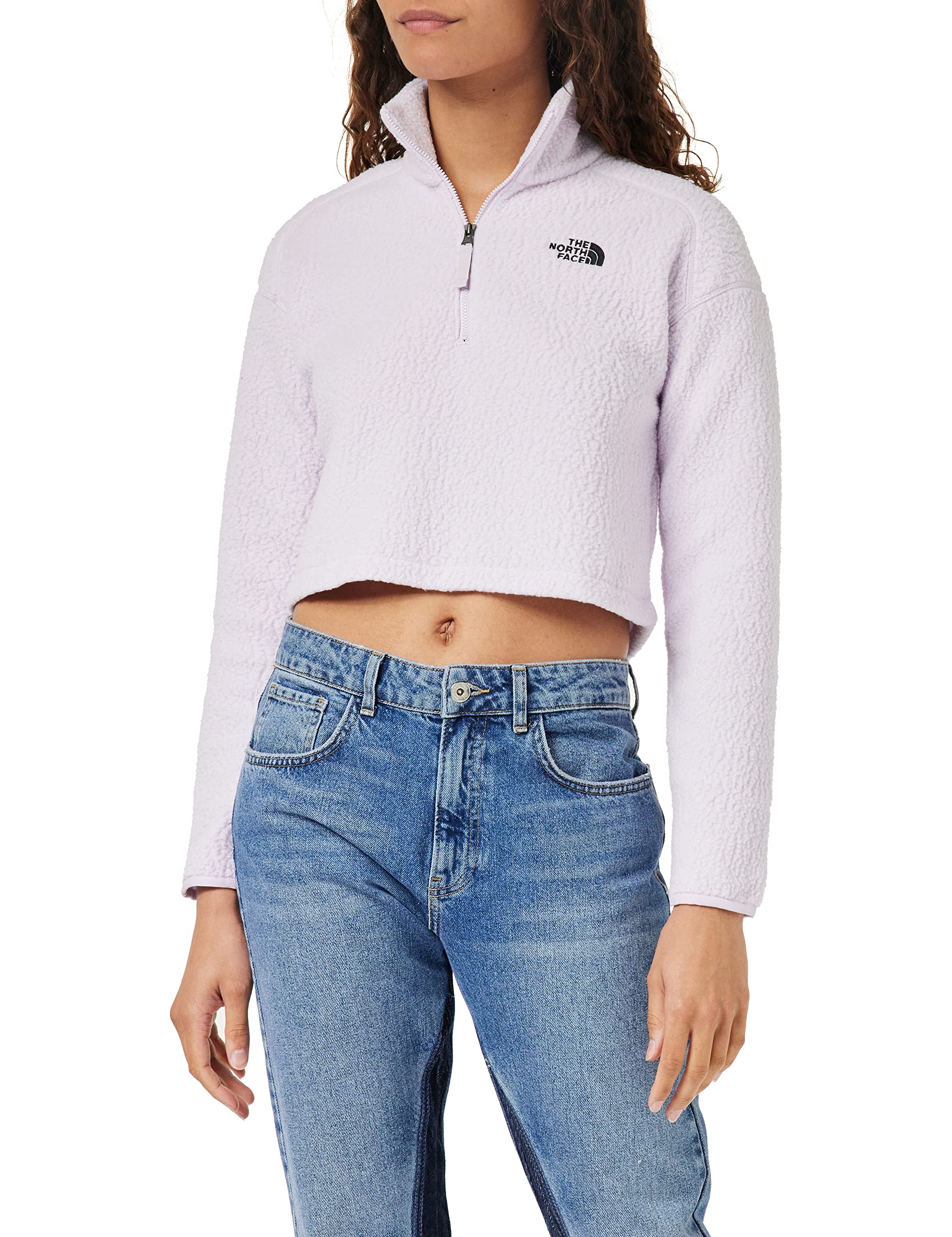The North Face Crop Sweatshirt Lavender Fog XS