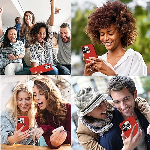 Miniatura 5 de IceSword Compatible con iPhone 14 Pro Max, silicona líquida delgada de cuerpo completo, suave antiarañazos, linda funda para hombres y mujeres a